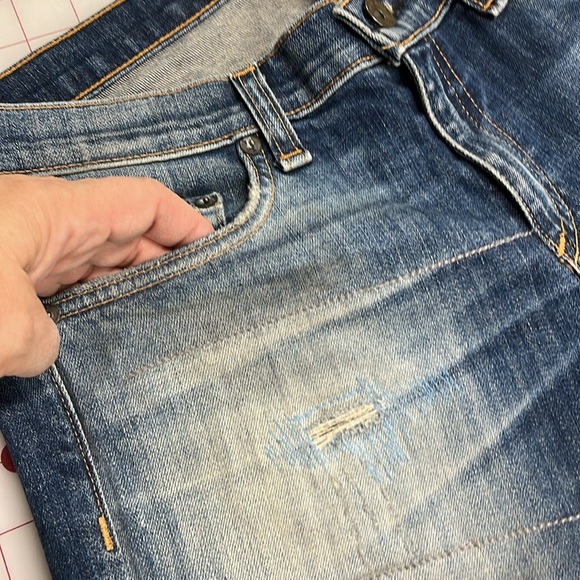 RAG & BONE "The Dre" Distressed Cotton Surfer Rep Wash Boyfriend Jean SZ 29 - Picture 6 of 16